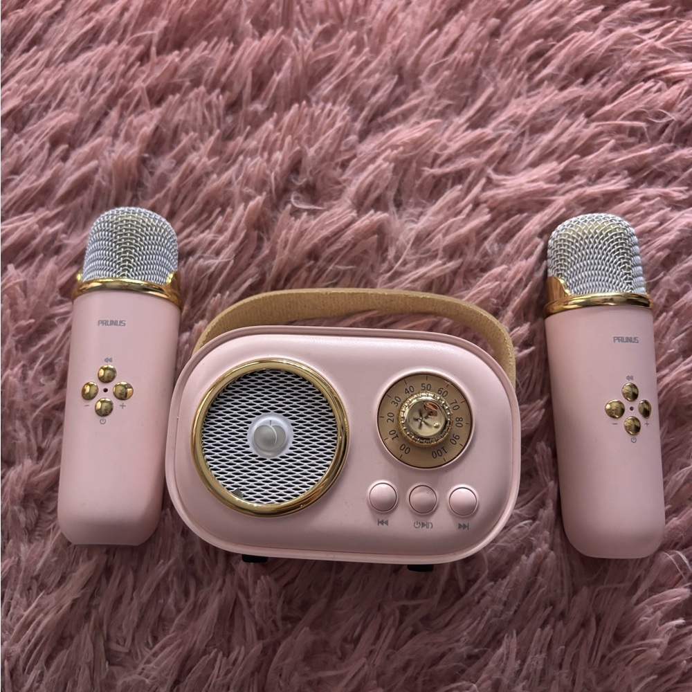 Philips Pink Audio Set with Gold Accents